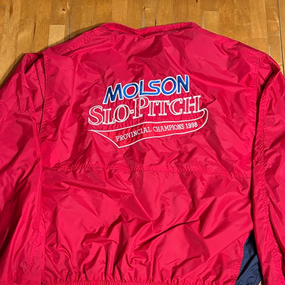 Vintage Molson Slo-Pitch Bomber style Jacket